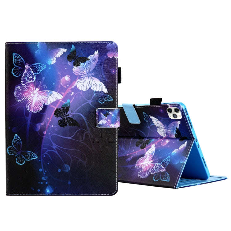 For iPad Pro 11 (2020) & (2018) Painted Pattern Tablet PC Protective Leather Case with Bracket & ...