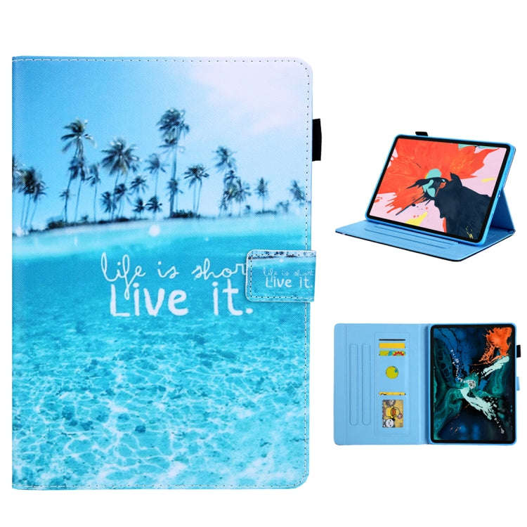 For iPad Pro 11 (2020) & (2018) Painted Pattern Tablet PC Protective Leather Case with Bracket & ...