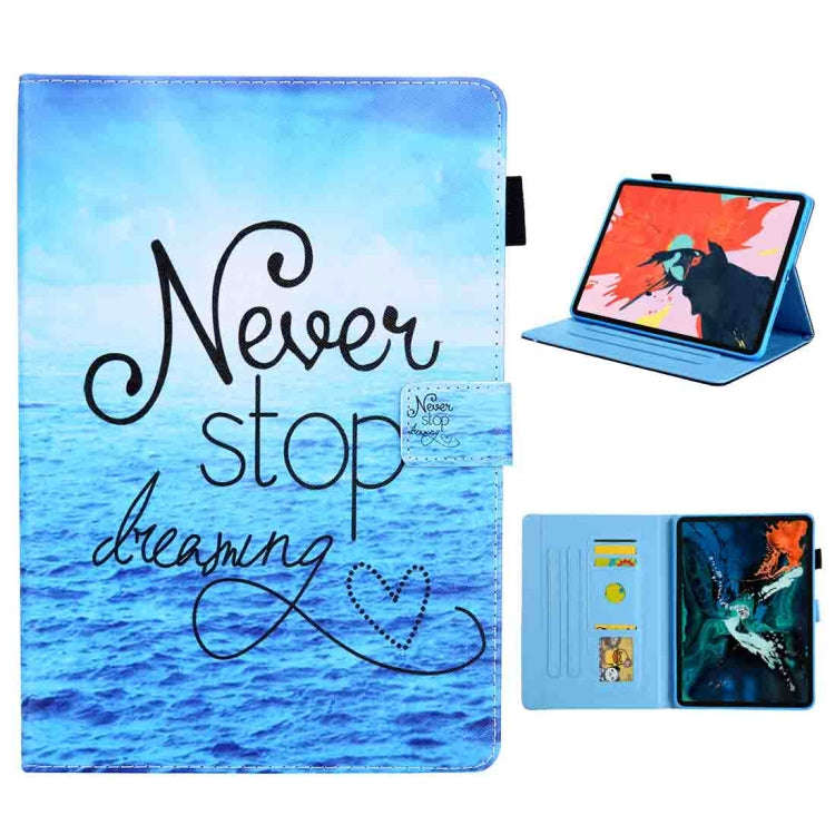 For iPad Pro 11 (2020) & (2018) Painted Pattern Tablet PC Protective Leather Case with Bracket & ...
