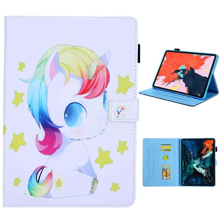 For iPad Pro 11 (2020) & (2018) Painted Pattern Tablet PC Protective Leather Case with Bracket & ...