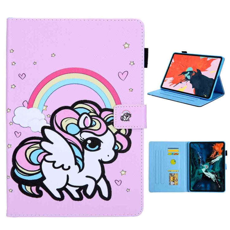 For iPad Pro 11 (2020) & (2018) Painted Pattern Tablet PC Protective Leather Case with Bracket & ...