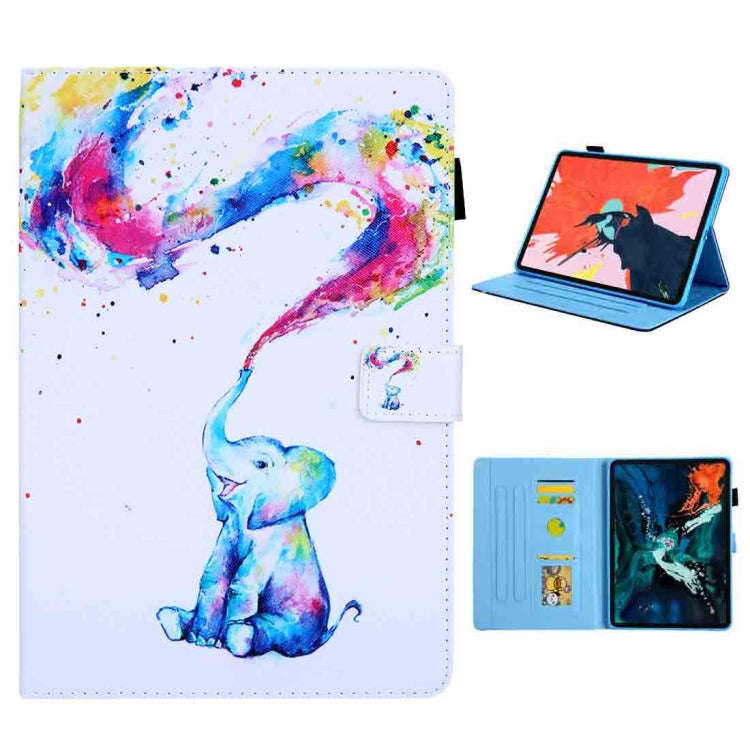 For iPad Pro 11 (2020) & (2018) Painted Pattern Tablet PC Protective Leather Case with Bracket & ...