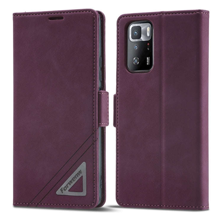 Forwenw Dual-side Buckle Leather Phone Case, For Xiaomi Redmi Note 10 Pro / Note 10 Pro Max, For ...