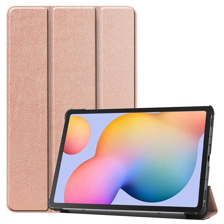Custer Pattern Pure Color Horizontal Flip Leather Case with Three-folding Holder, For Galaxy Tab ...