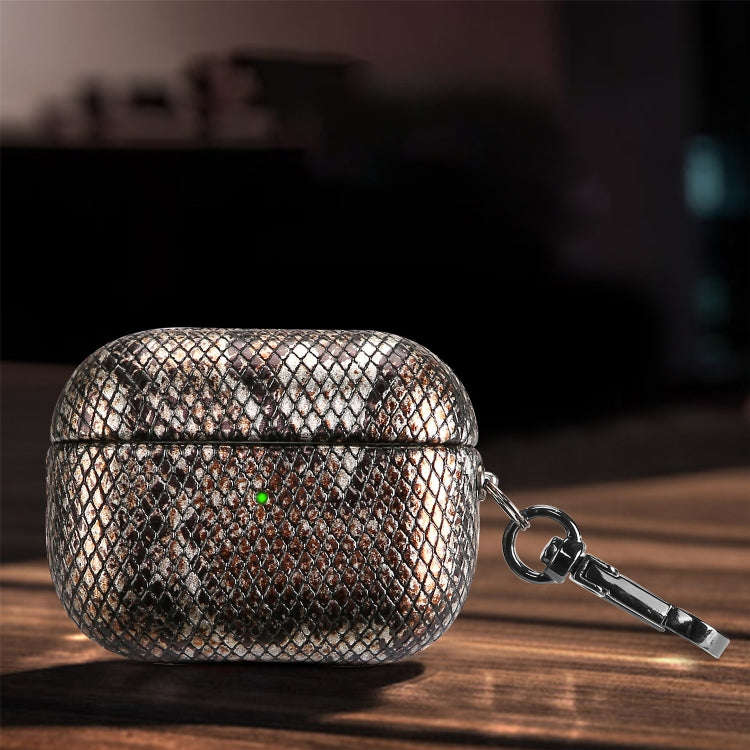 J01 Mesh Snakeskin Headphone Case, For AirPods Pro, For AirPods 3