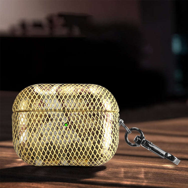 J01 Mesh Snakeskin Headphone Case, For AirPods Pro, For AirPods 3