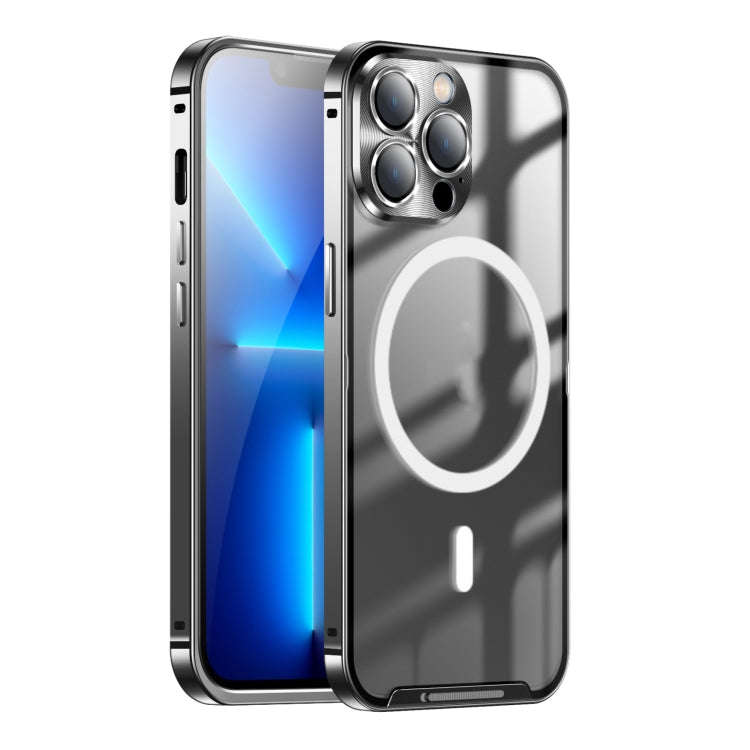 Frosted Metal Phone Case with Magnetic, For iPhone 13, For iPhone 13 Pro, For iPhone 13 Pro Max, ...