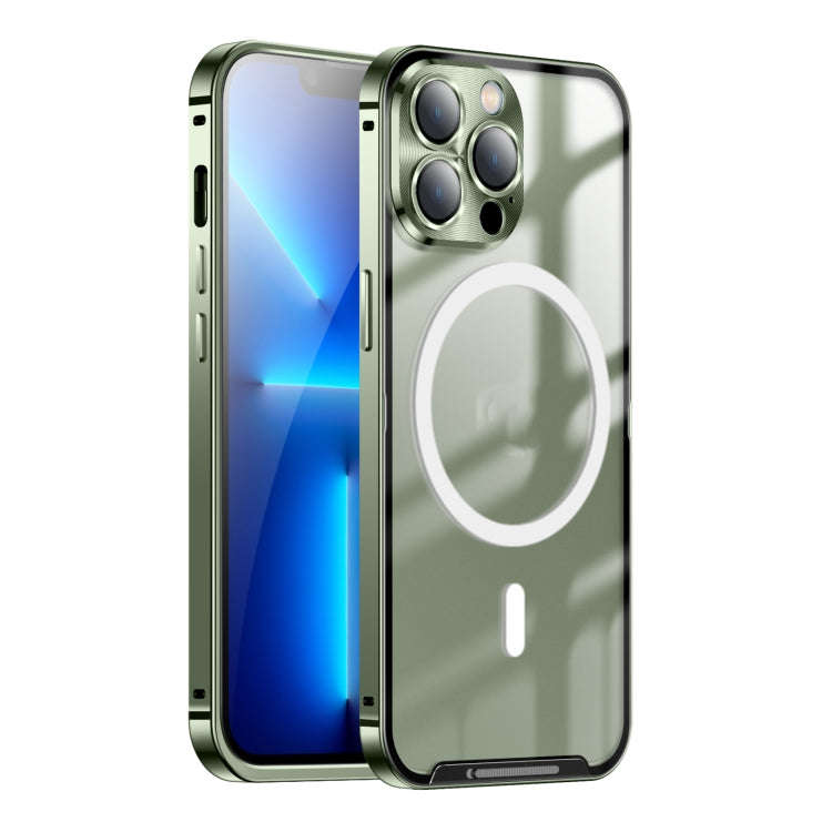 Frosted Metal Phone Case with Magnetic, For iPhone 13, For iPhone 13 Pro, For iPhone 13 Pro Max, ...