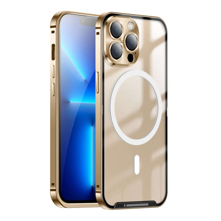 Frosted Metal Phone Case with Magnetic, For iPhone 13, For iPhone 13 Pro, For iPhone 13 Pro Max, ...