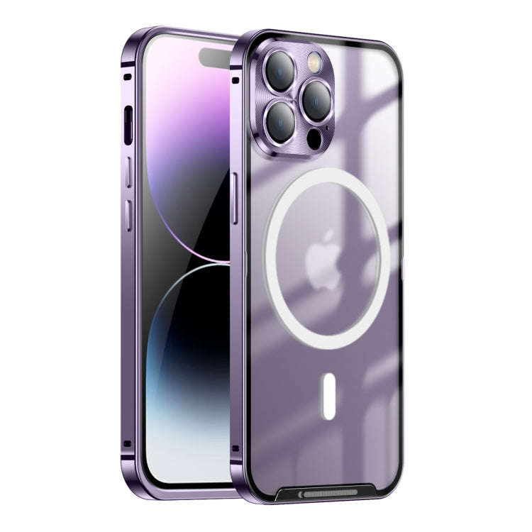 Frosted Metal Phone Case with Magnetic, For iPhone 13, For iPhone 13 Pro, For iPhone 13 Pro Max, ...