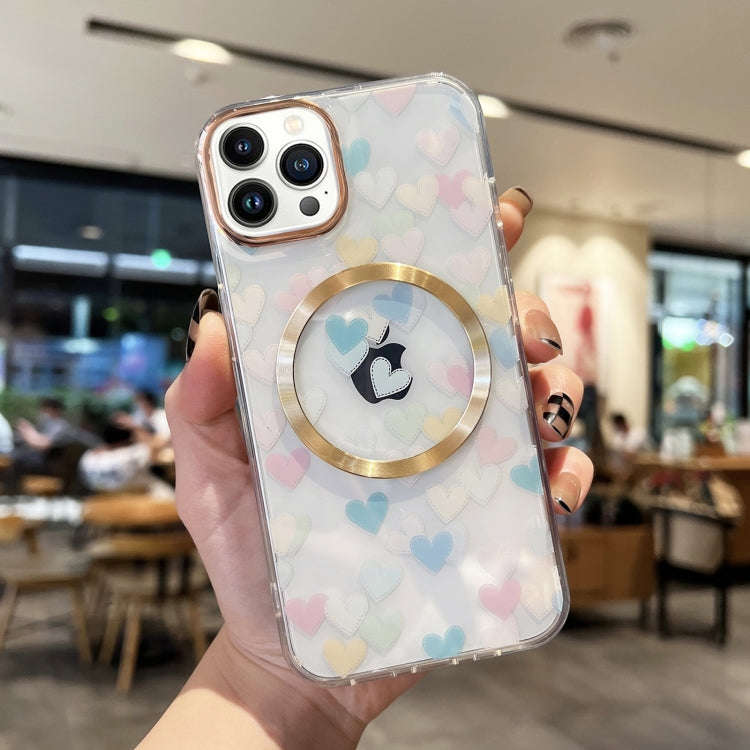Love Heart MagSafe Phone Case, For iPhone 14, For iPhone 14 Plus, For iPhone 14 Pro, For iPhone 1...