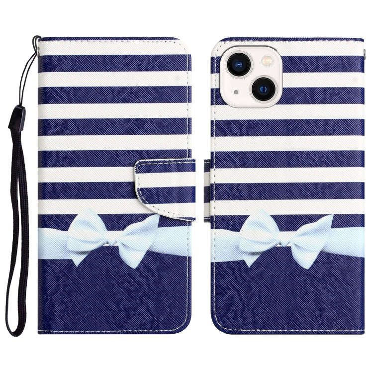 Colored Drawing Leather Phone Case, For iPhone 14 Pro Max, For iPhone 13, For iPhone 13 mini
