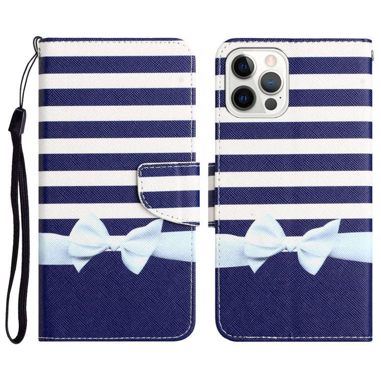 Colored Drawing Leather Phone Case, For iPhone 13 Pro, For iPhone 13 Pro Max, For iPhone 12 mini