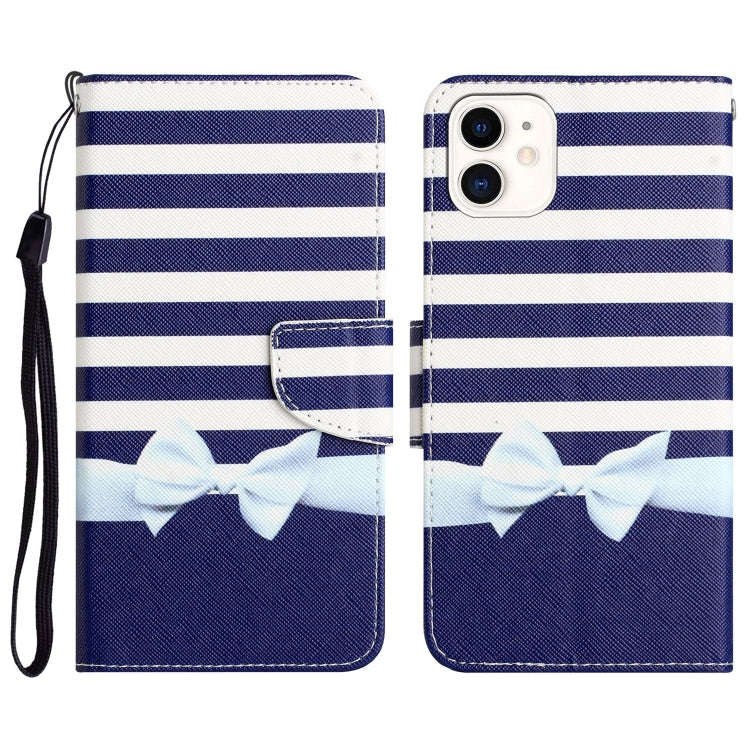 Colored Drawing Leather Phone Case, For iPhone 13 Pro, For iPhone 13 Pro Max, For iPhone 12 mini