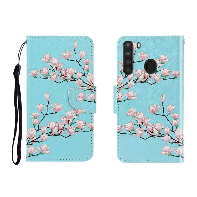 Colored Drawing Horizontal Flip Leather Case with Holder & Card Slot & Wallet, For Galaxy A01, Fo...