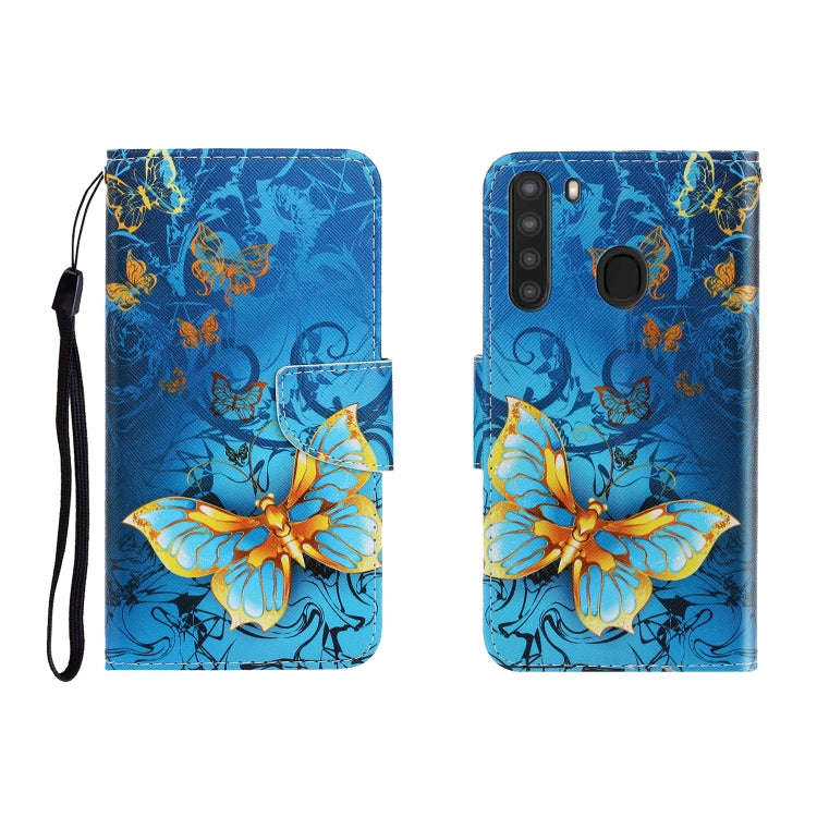 Colored Drawing Horizontal Flip Leather Case with Holder & Card Slot & Wallet, For Galaxy A01, Fo...
