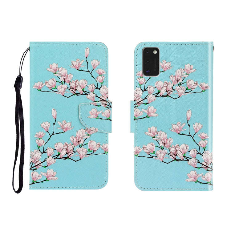 Colored Drawing Horizontal Flip Leather Case with Holder & Card Slot & Wallet, For Galaxy A41, Fo...