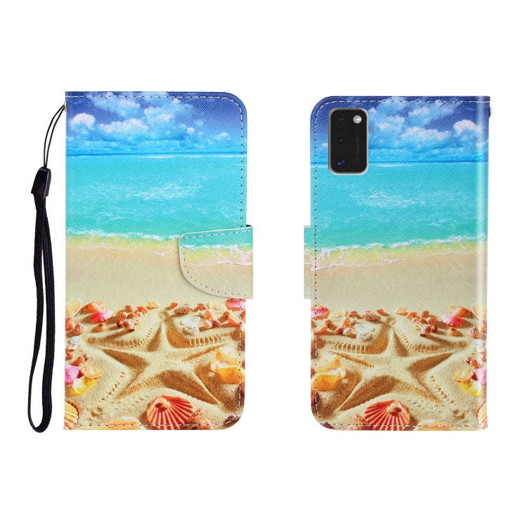 Colored Drawing Horizontal Flip Leather Case with Holder & Card Slot & Wallet, For Galaxy A41, Fo...