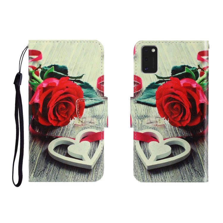 Colored Drawing Horizontal Flip Leather Case with Holder & Card Slot & Wallet, For Galaxy A41, Fo...