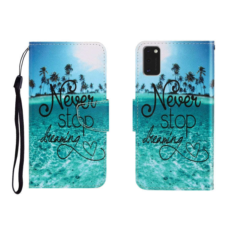 Colored Drawing Horizontal Flip Leather Case with Holder & Card Slot & Wallet, For Galaxy A41, Fo...