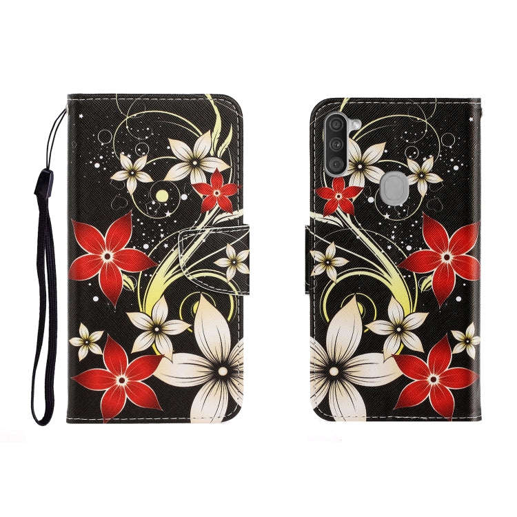 Colored Drawing Horizontal Flip Leather Case with Holder & Card Slot & Wallet, For Galaxy A41, Fo...
