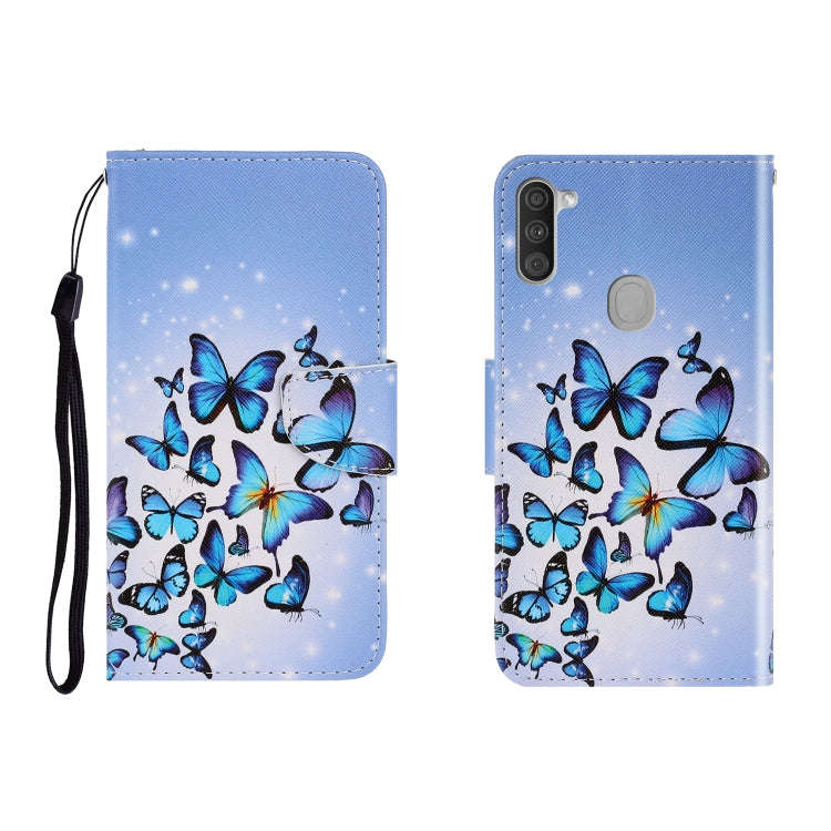 Colored Drawing Horizontal Flip Leather Case with Holder & Card Slot & Wallet, For Galaxy A41, Fo...