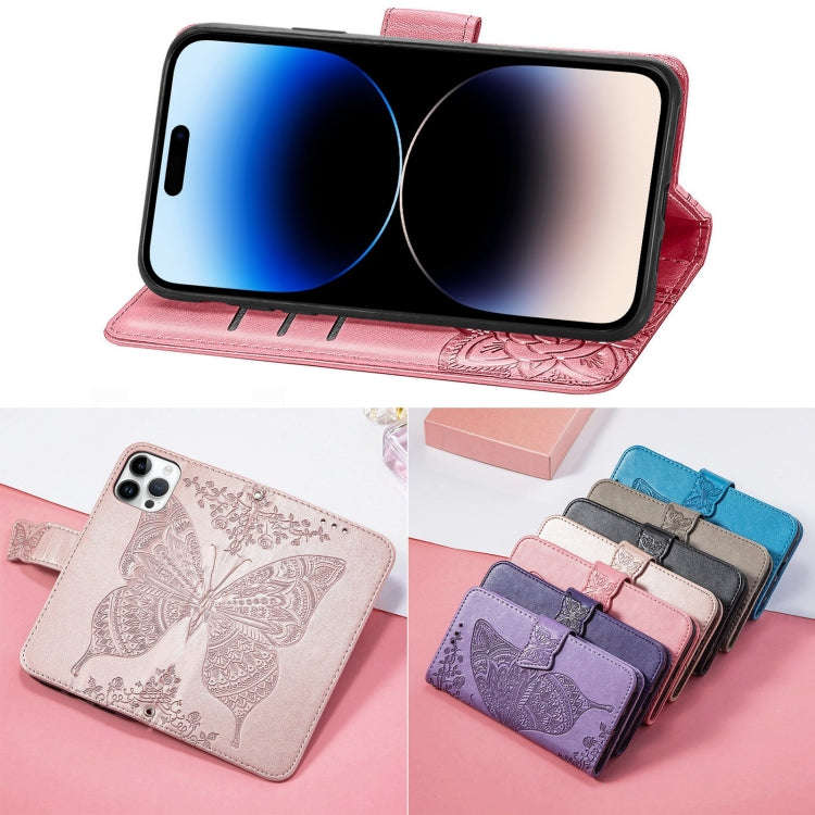 Butterfly Embossing Leather Case, For iPhone 14 Pro Max, For iPhone 14 Pro, For iPhone 14, For iP...