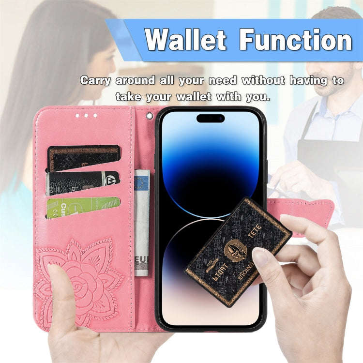 Butterfly Embossing Leather Case, For iPhone 14 Pro Max, For iPhone 14 Pro, For iPhone 14, For iP...