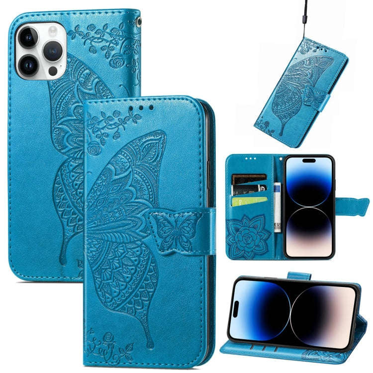 Butterfly Embossing Leather Case, For iPhone 14 Pro Max, For iPhone 14 Pro, For iPhone 14, For iP...