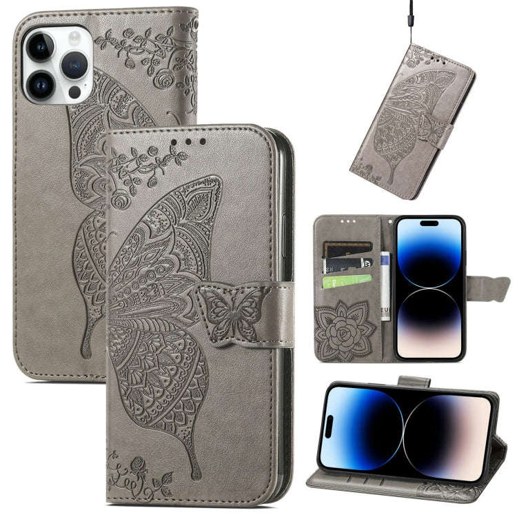 Butterfly Embossing Leather Case, For iPhone 14 Pro Max, For iPhone 14 Pro, For iPhone 14, For iP...