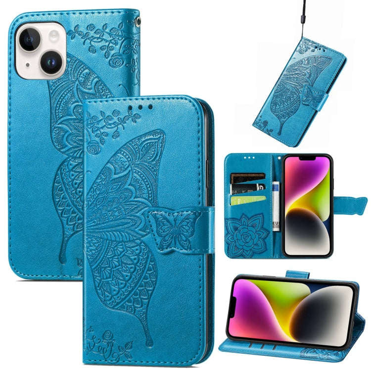 Butterfly Embossing Leather Case, For iPhone 14 Pro Max, For iPhone 14 Pro, For iPhone 14, For iP...