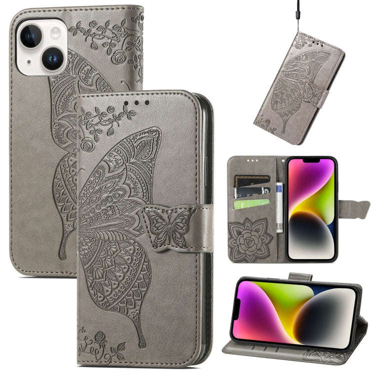 Butterfly Embossing Leather Case, For iPhone 14 Pro Max, For iPhone 14 Pro, For iPhone 14, For iP...