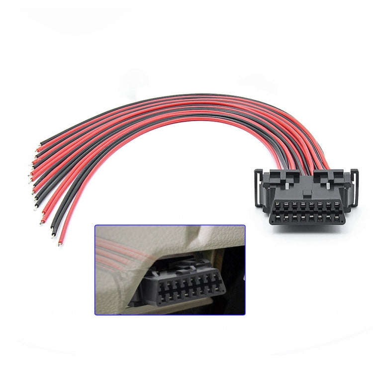 30cm 16Pin Fixed Terminal Extension Cable, Female Plug for Honda, Female Plug for Volkswagen, Mal...