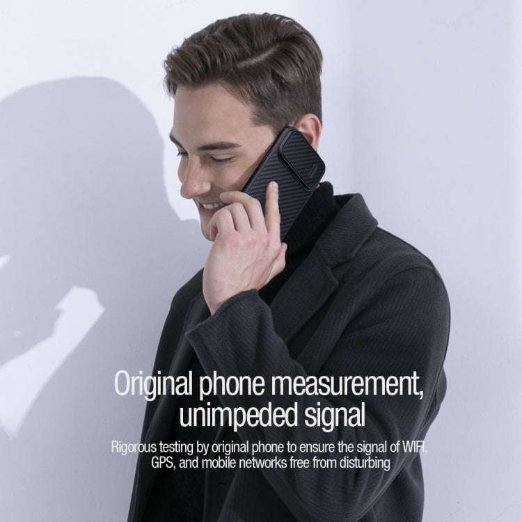 NILLKIN Synthetic Fiber Camshield Phone Case, For iPhone 14 Plus, For iPhone 14 Pro