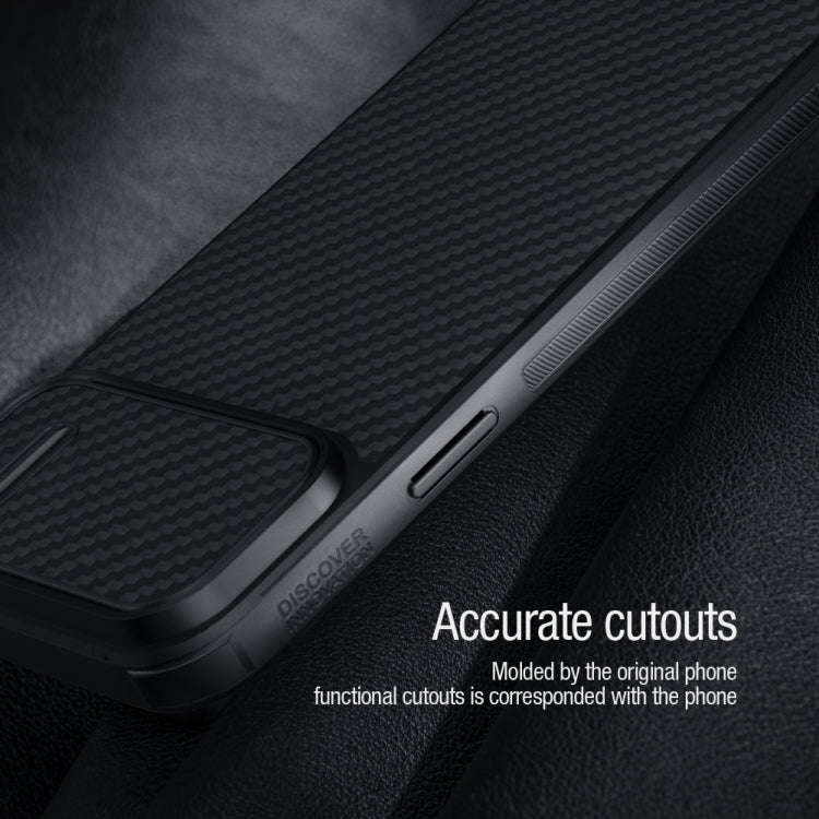 NILLKIN Synthetic Fiber Camshield Phone Case, For iPhone 14 Plus, For iPhone 14 Pro