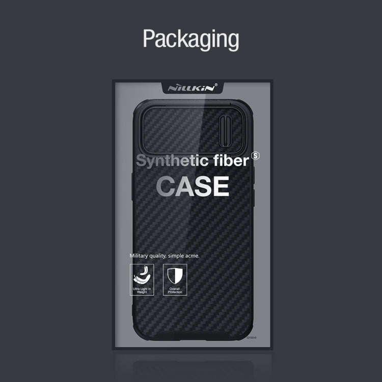 NILLKIN Synthetic Fiber Camshield Phone Case, For iPhone 14 Plus, For iPhone 14 Pro