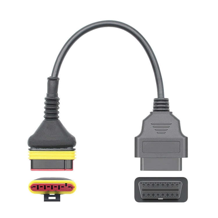 Motorcycle OBD 6 Pin to 16 Pin Adapter Cable for Benelli, For Benelli