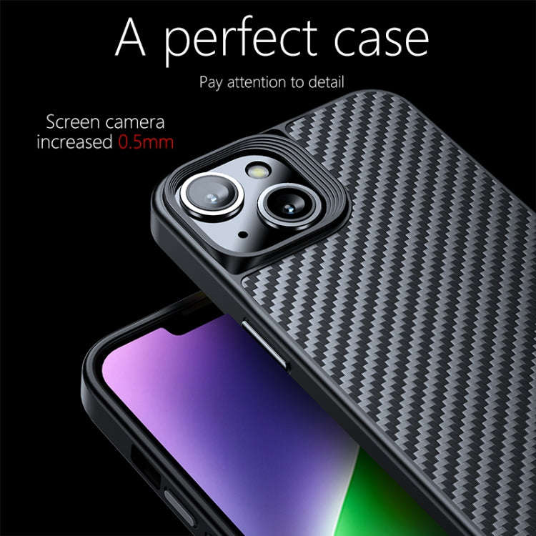 Carbon Fiber Kevlar TPU Phone Case, For iPhone 14 Plus, For iPhone 14 Pro, For iPhone 14 Pro Max