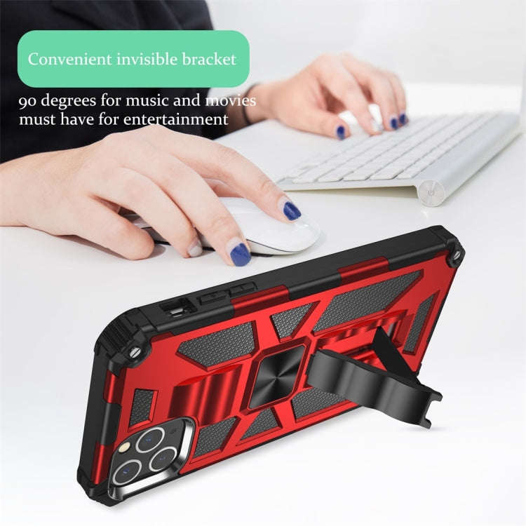 Armor Shockproof TPU + PC Magnetic Protective Case with Holder, For iPhone 11, For iPhone 11 Pro,...