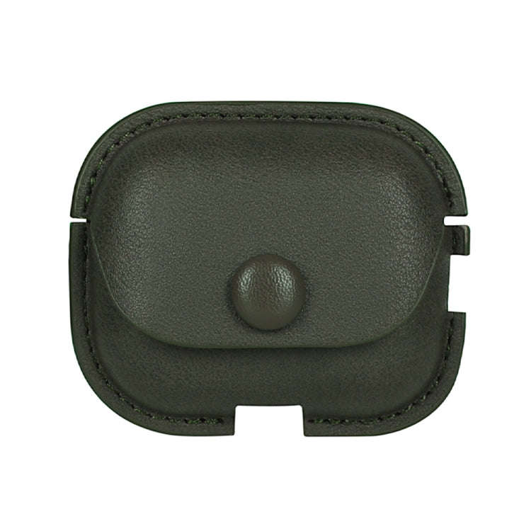 Litchi Texture PU Leather Earphone Protective Case with Hook, For AirPods Pro 2 with Hook