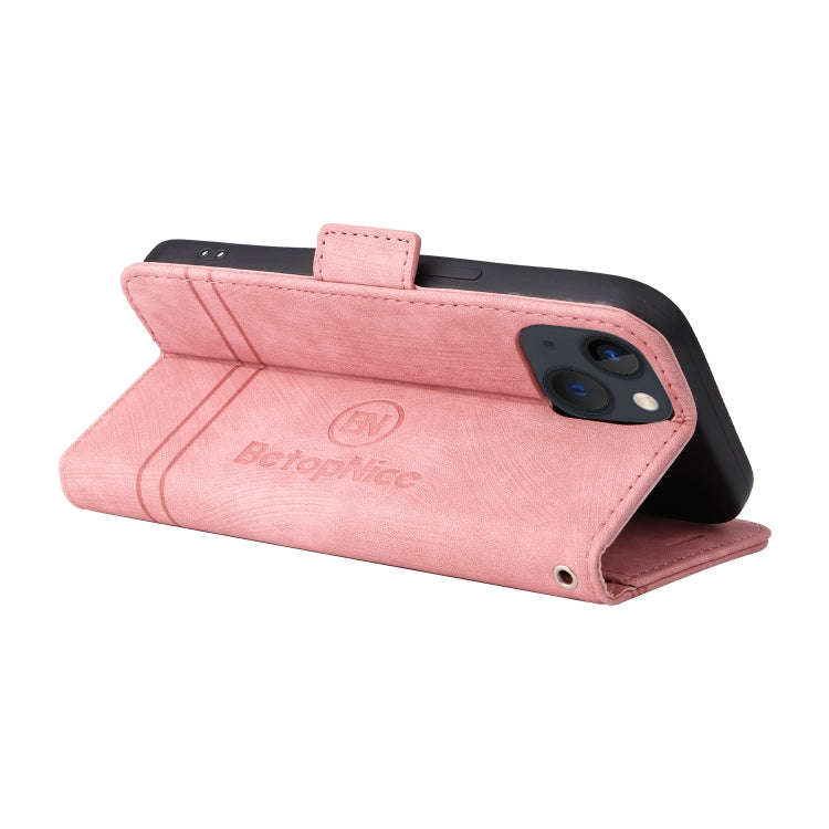BETOPNICE Dual-side Buckle Leather Phone Case, For iPhone 14, For iPhone 14 Plus, For iPhone 14 P...