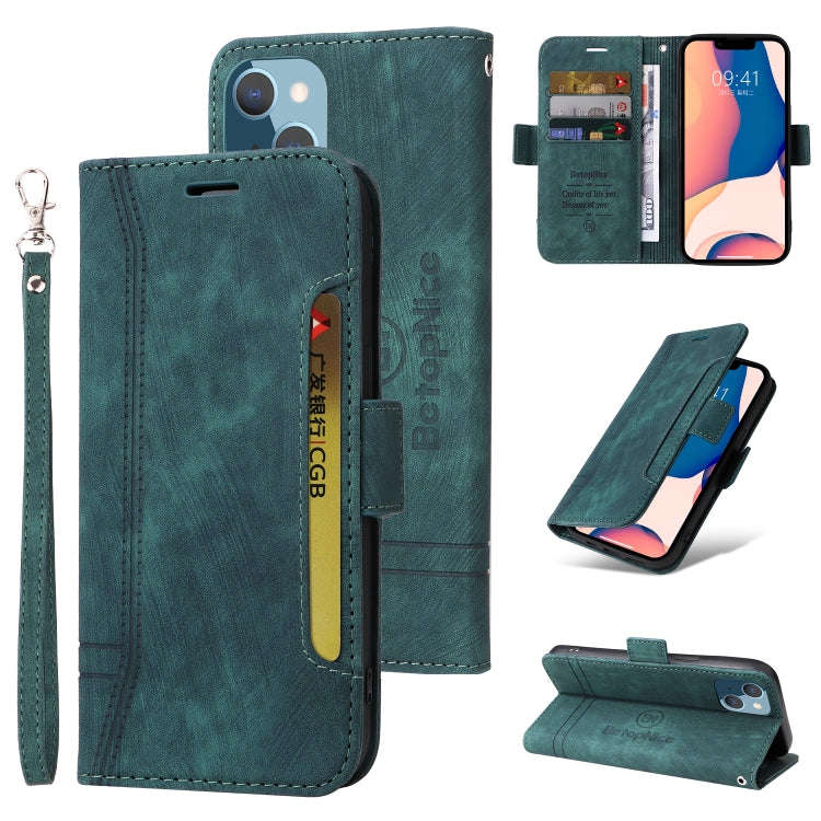 BETOPNICE Dual-side Buckle Leather Phone Case, For iPhone 14, For iPhone 14 Plus, For iPhone 14 P...