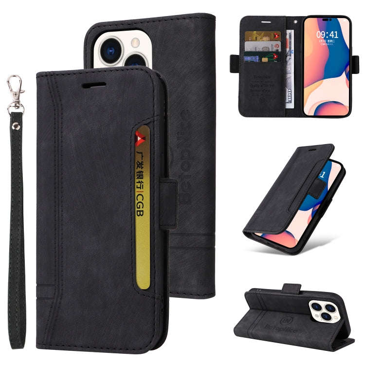 BETOPNICE Dual-side Buckle Leather Phone Case, For iPhone 14, For iPhone 14 Plus, For iPhone 14 P...