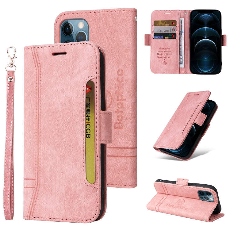 BETOPNICE Dual-side Buckle Leather Phone Case, For iPhone 14, For iPhone 14 Plus, For iPhone 14 P...