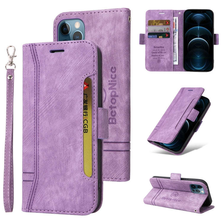BETOPNICE Dual-side Buckle Leather Phone Case, For iPhone 14, For iPhone 14 Plus, For iPhone 14 P...