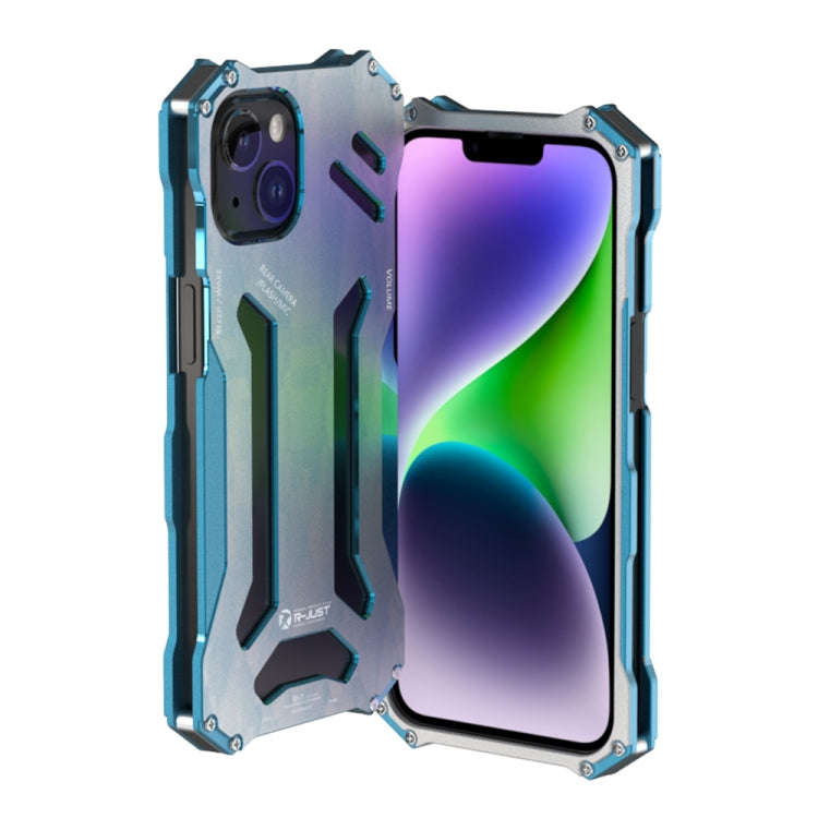 R-JUST RJ17 Shockproof Armor Metal Phone Case, For iPhone 14, For iPhone 14 Plus, For iPhone 14 P...