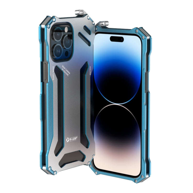 R-JUST RJ17 Shockproof Armor Metal Phone Case, For iPhone 14, For iPhone 14 Plus, For iPhone 14 P...
