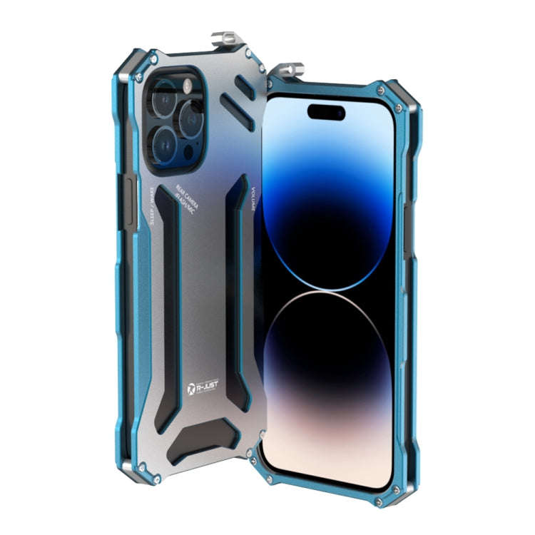 R-JUST RJ17 Shockproof Armor Metal Phone Case, For iPhone 14, For iPhone 14 Plus, For iPhone 14 P...