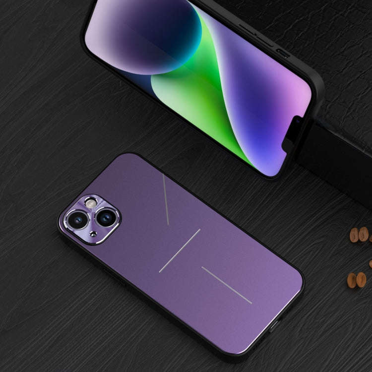 R-JUST RJ52 3-Line Style Metal TPU Shockproof Phone Case, For iPhone 14, For iPhone 14 Plus, For ...