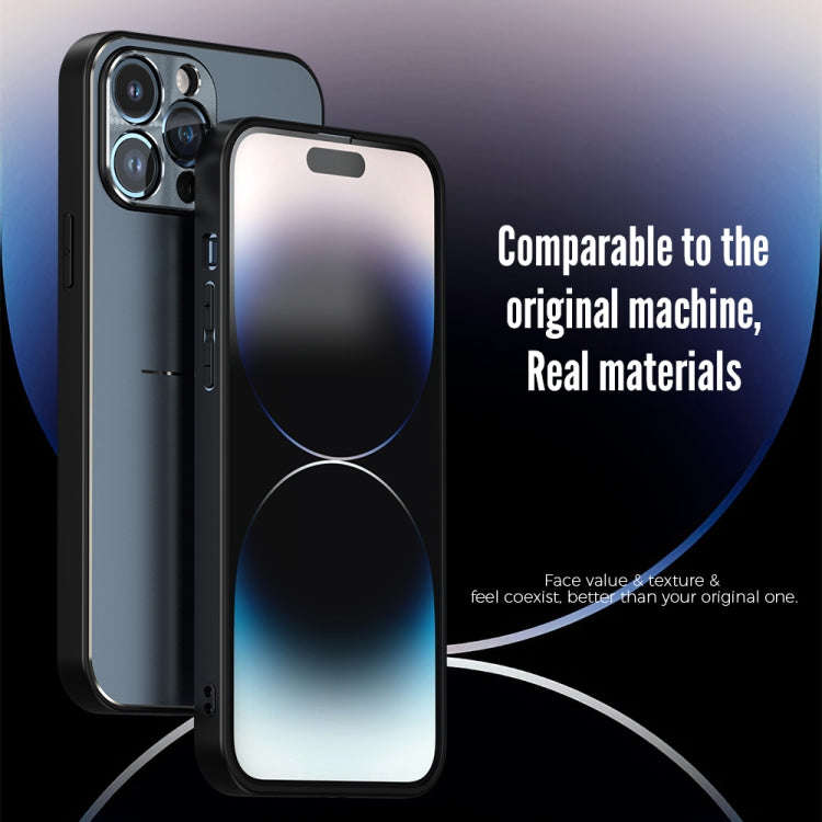 R-JUST RJ52 3-Line Style Metal TPU Shockproof Phone Case, For iPhone 14, For iPhone 14 Plus, For ...